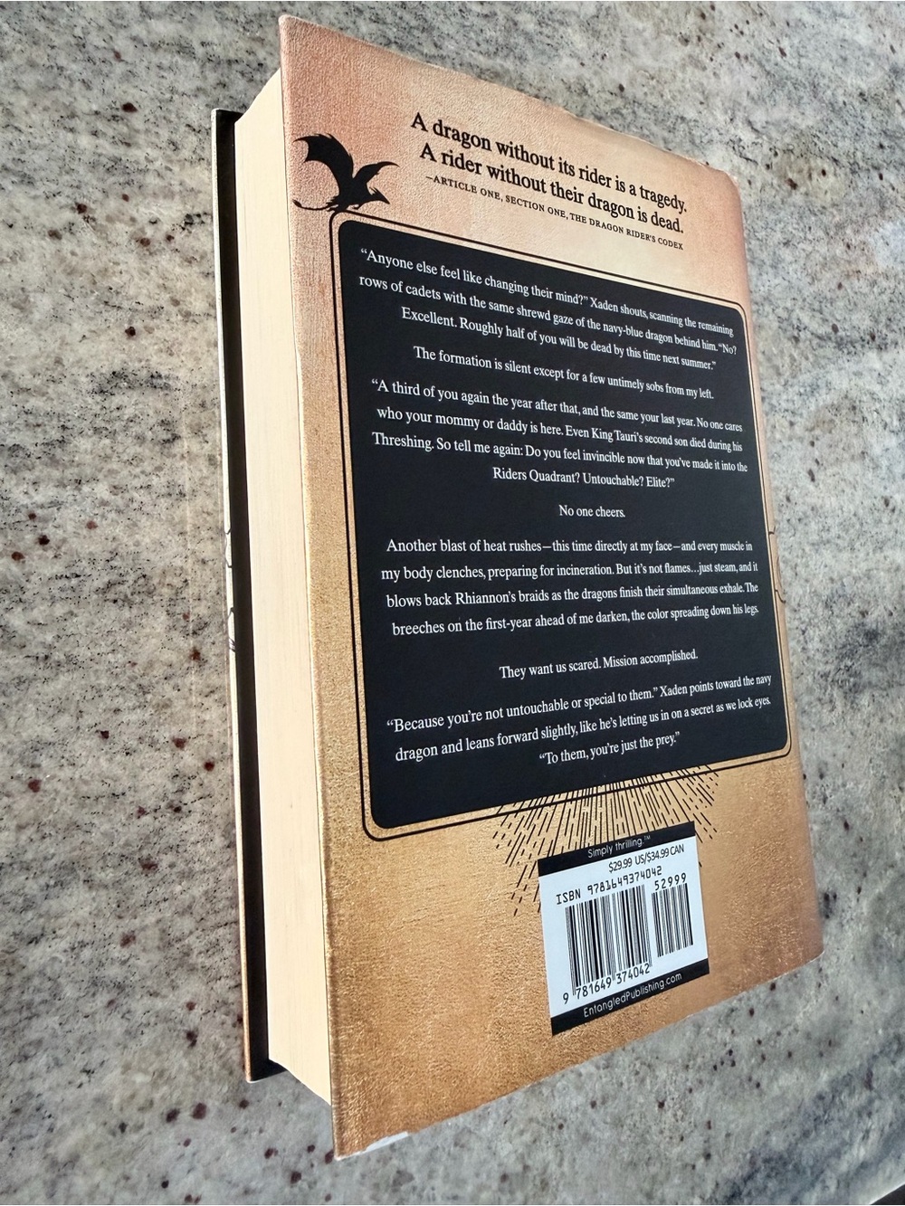 Fourth Wing hardbound book - Picture 4 of 4